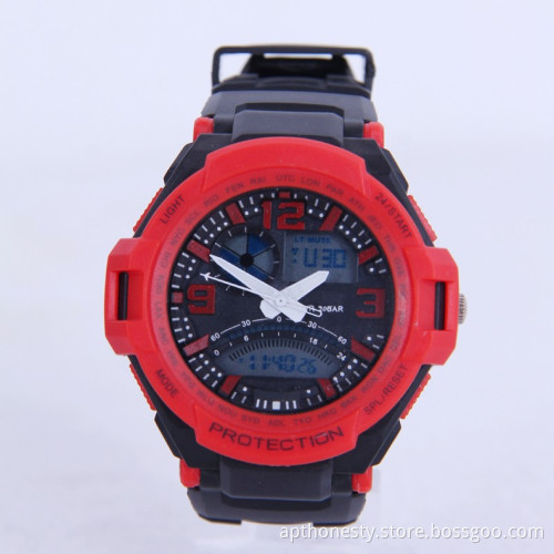 Multifunctional Double Display Men Sport Watch (Apt-S0827)